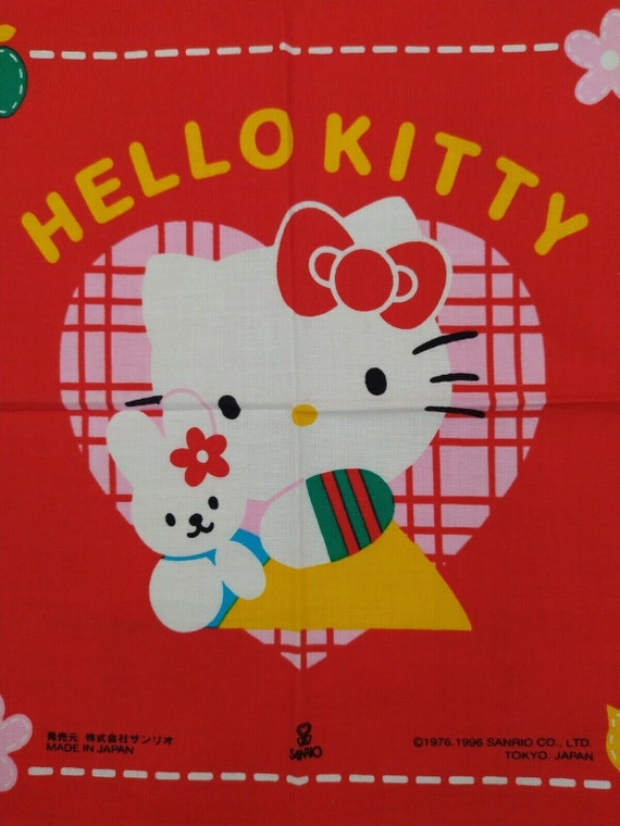 Sanrio Hello Kitty Handkerchief Cotton 100 % ,Vin… - image 7