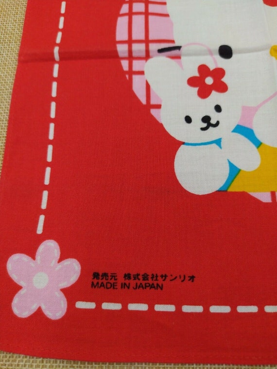 Sanrio Hello Kitty Handkerchief Cotton 100 % ,Vin… - image 9
