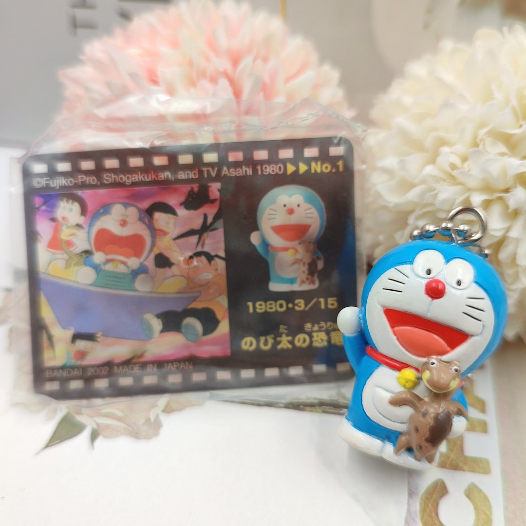 Doraemon the Movie Nobita Dinosaur Figure Keychain BANDAI Movie Mascot