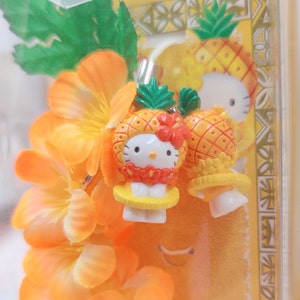 Kitty Pineapple Princess Strap,Gotochi,Phone Charm Strap,,Cellphone Strap,Mobile Strap,Sanrio Charm,Keychains,Charms,Kitty Charm,gift
