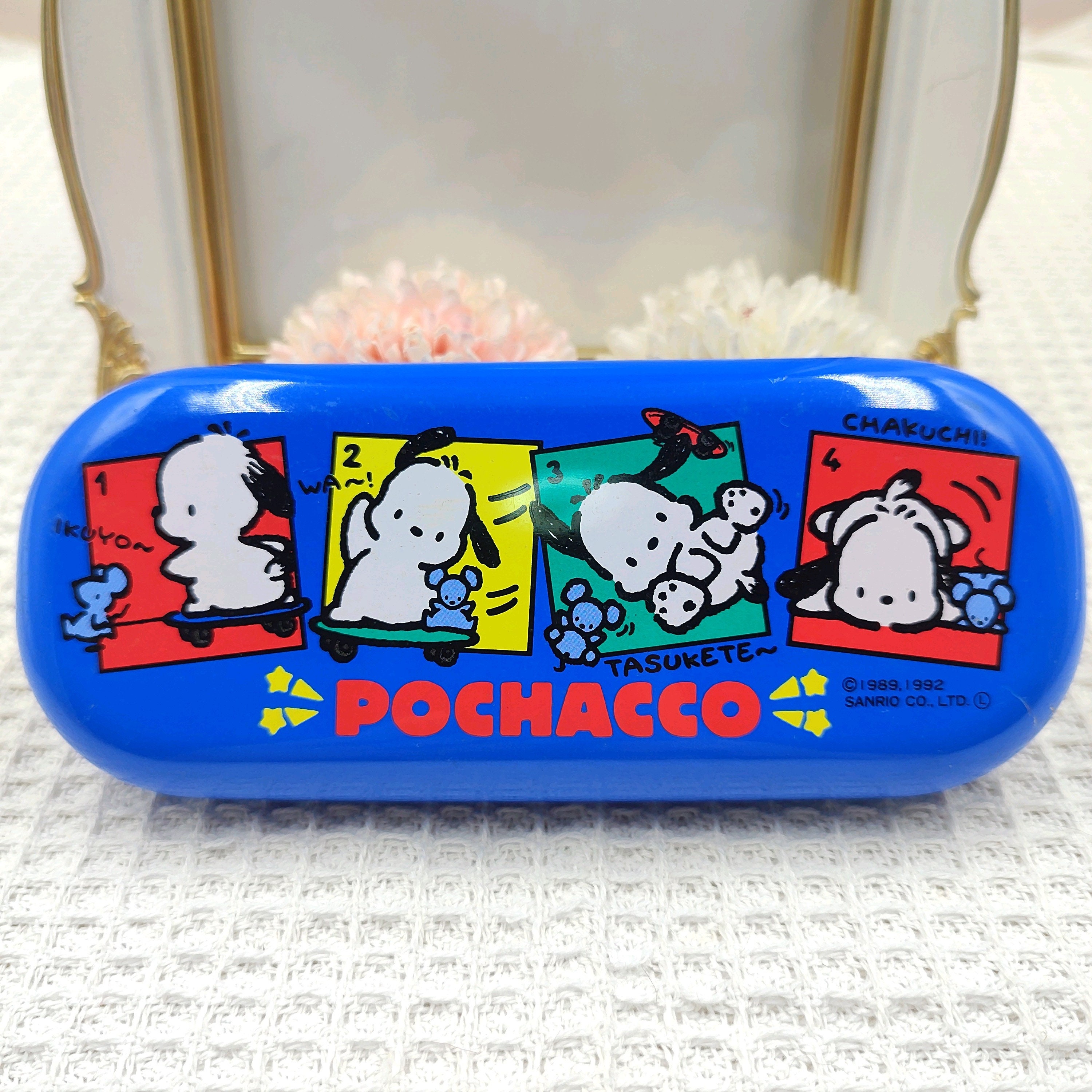pochaccoページ Pochacco Clear Gingham Zipper Pouch