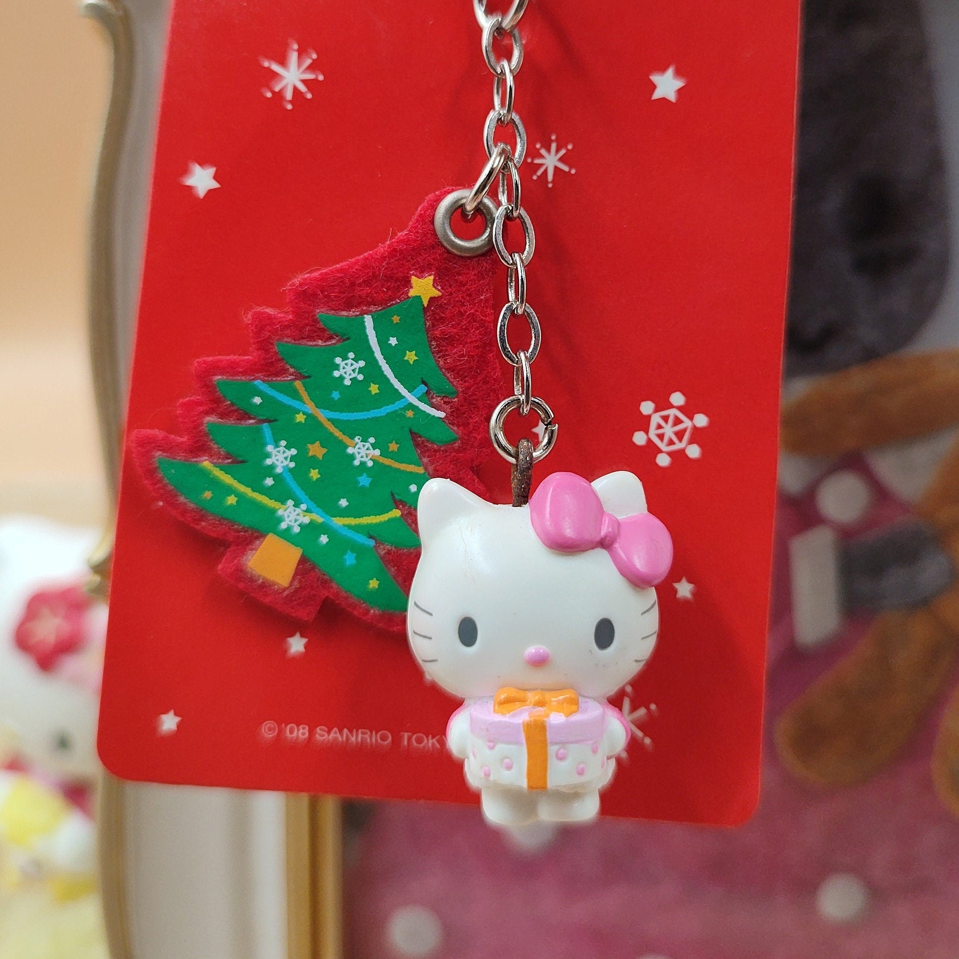Sanrio Hello Kitty Gift Christmas Charm Phone Strap,Sanrio Charms,Mobile Charms,Gotochi,Charms Strap,Keychains,Phone Charms,Keychains,Charms