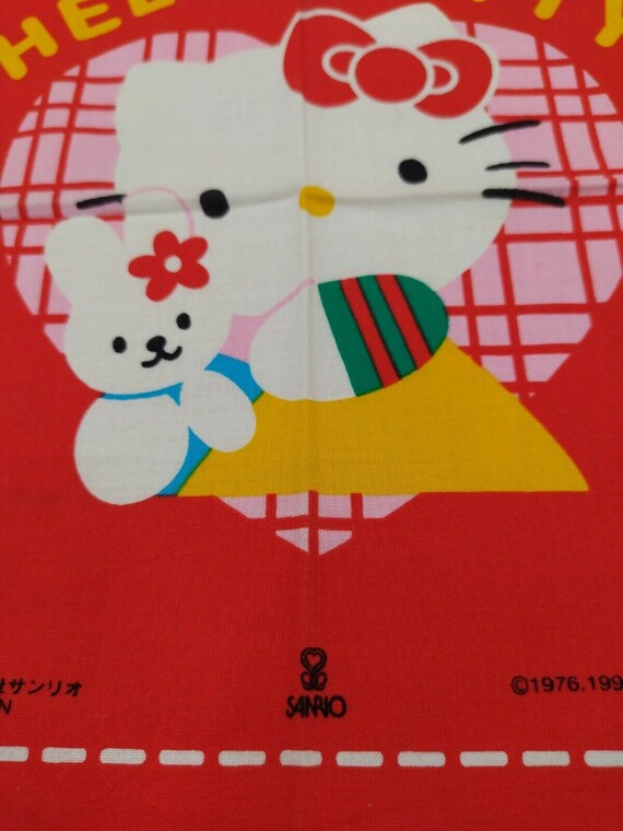 Sanrio Hello Kitty Handkerchief Cotton 100 % ,Vin… - image 8
