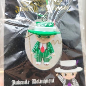 Vintage Kewpie x Zoot suit style Figure Charm Strap Keychain