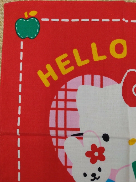 Sanrio Hello Kitty Handkerchief Cotton 100 % ,Vin… - image 5