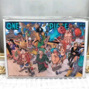 One Piece Original Picture Magnet Characters Sheet Card Straw Hat Pirates Vintage