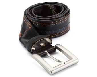 Upcycled Bicycle Rubber Inner Tube Belt – Vegan Cyclist Belt, Handmade