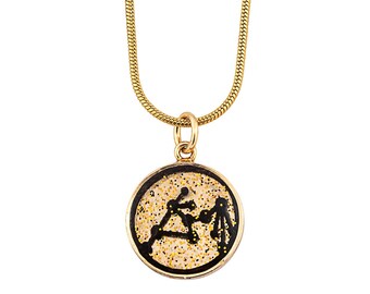 12 Zodiac Sign Sustainable Necklace | Star Sign Gold Necklace | 12 Birth Star Sign Necklace