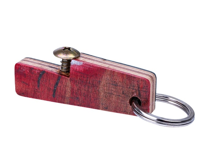Zig Recycled Skateboard Keyring the Bottle Opener Keyholder | Gift for skateboard lovers