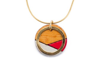 Conture Recycled Wood Gold Chain Necklace (4 Colours available) | Elegant Eco Necklace