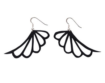 Wing Upcycled Butterfly Earrings | Upcycled Feather Earrings | Eco Vegan Earrings