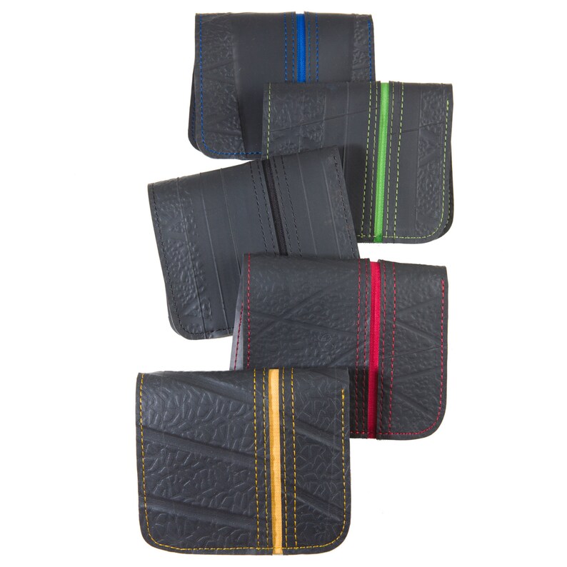 Slimline Bifold Recycled Inner Tube Wallet Handmade Non Etsy UK