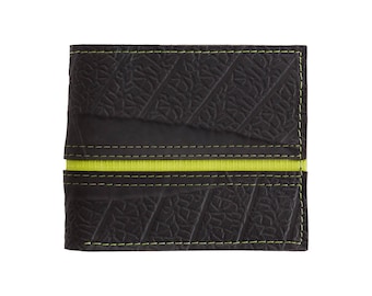 Bifold Non Leather Wallet - Inner Tube Vegan Wallet - Unique Handmade Wallet