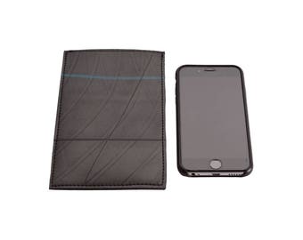 Inner Tube Mobile Sleeve with velvet lining - Sleek and urban vegan leather cell phone sleeve for iPhone, android and samsung