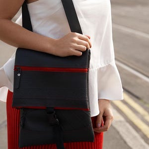 Sac à bandoulière végétalien upcyclé pour tous les jours - Sac de voyage écologique élégant sans cuir - Sac à main à bandoulière végétalien urbain