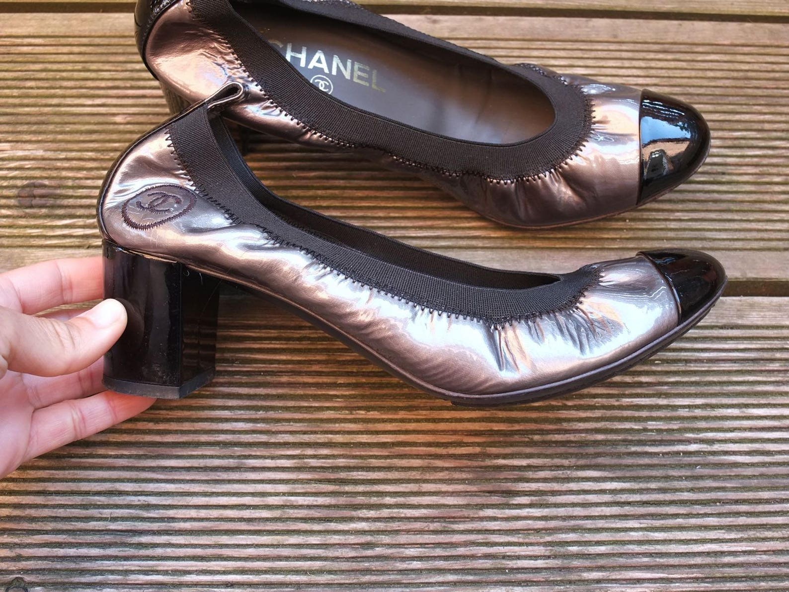 chanel ballet flats · stretch ballerina · cap toe pumps · evening shoes · pumps · sandals · heeled ballerines · ballerina