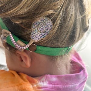 ADJUSTABLE Plain Stretchy Hearing Aid/Cochlear Headbands Softbands Hearing Aid Accessories (Please read description)