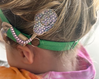 ADJUSTABLE Plain Stretchy Hearing Aid/Cochlear Headbands Softbands Hearing Aid Accessories (Please read description)