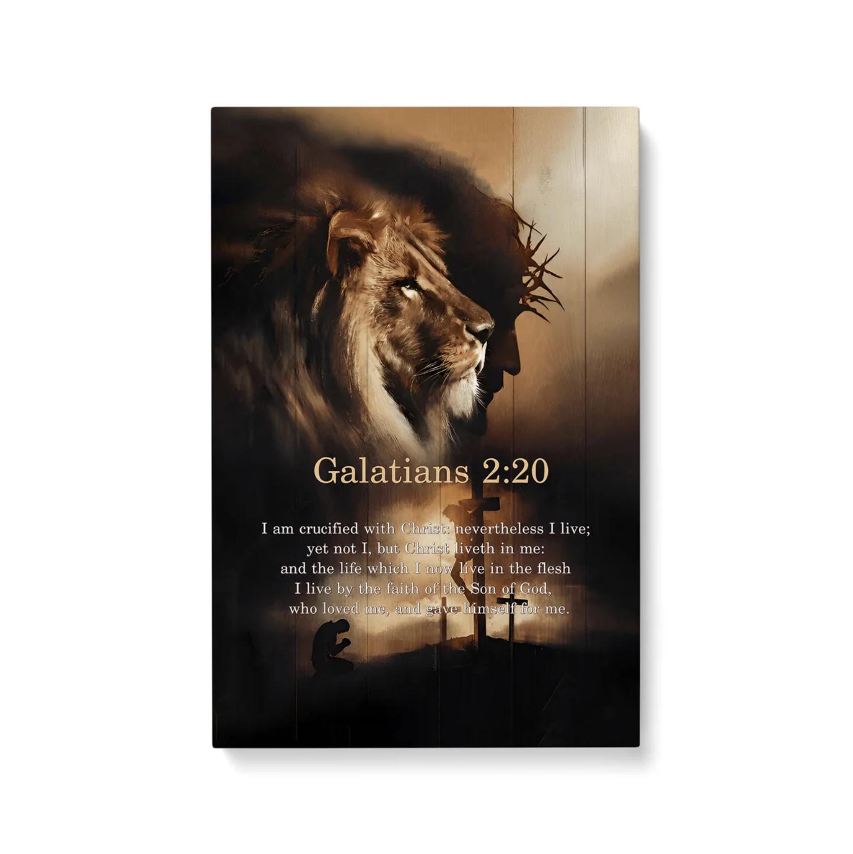 Galatians 2:20 I Am Crucified With Christ Canvas – Christian Art