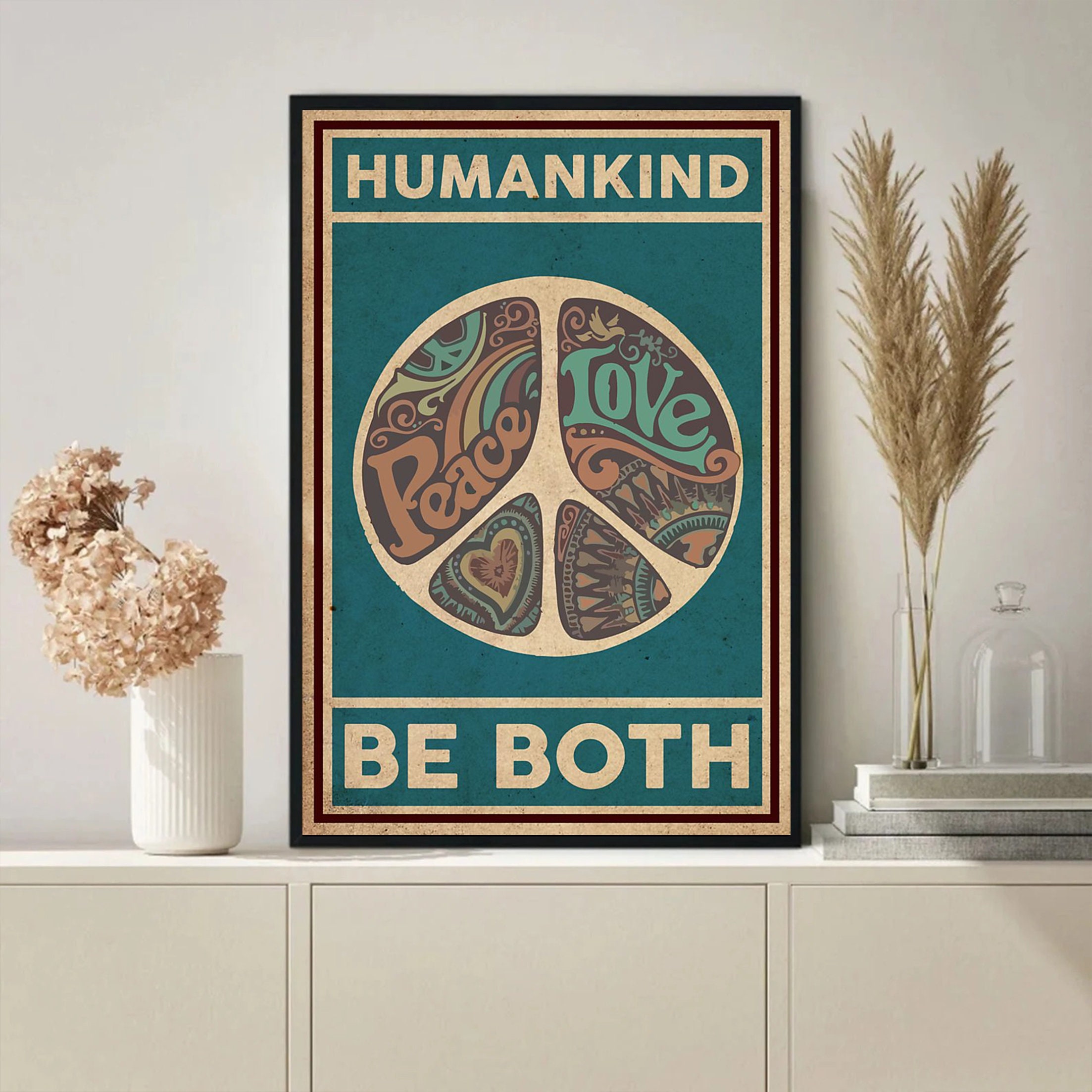 Humankind Be Both Poster for Kids Nursery Wall Decor, Inspirational ...