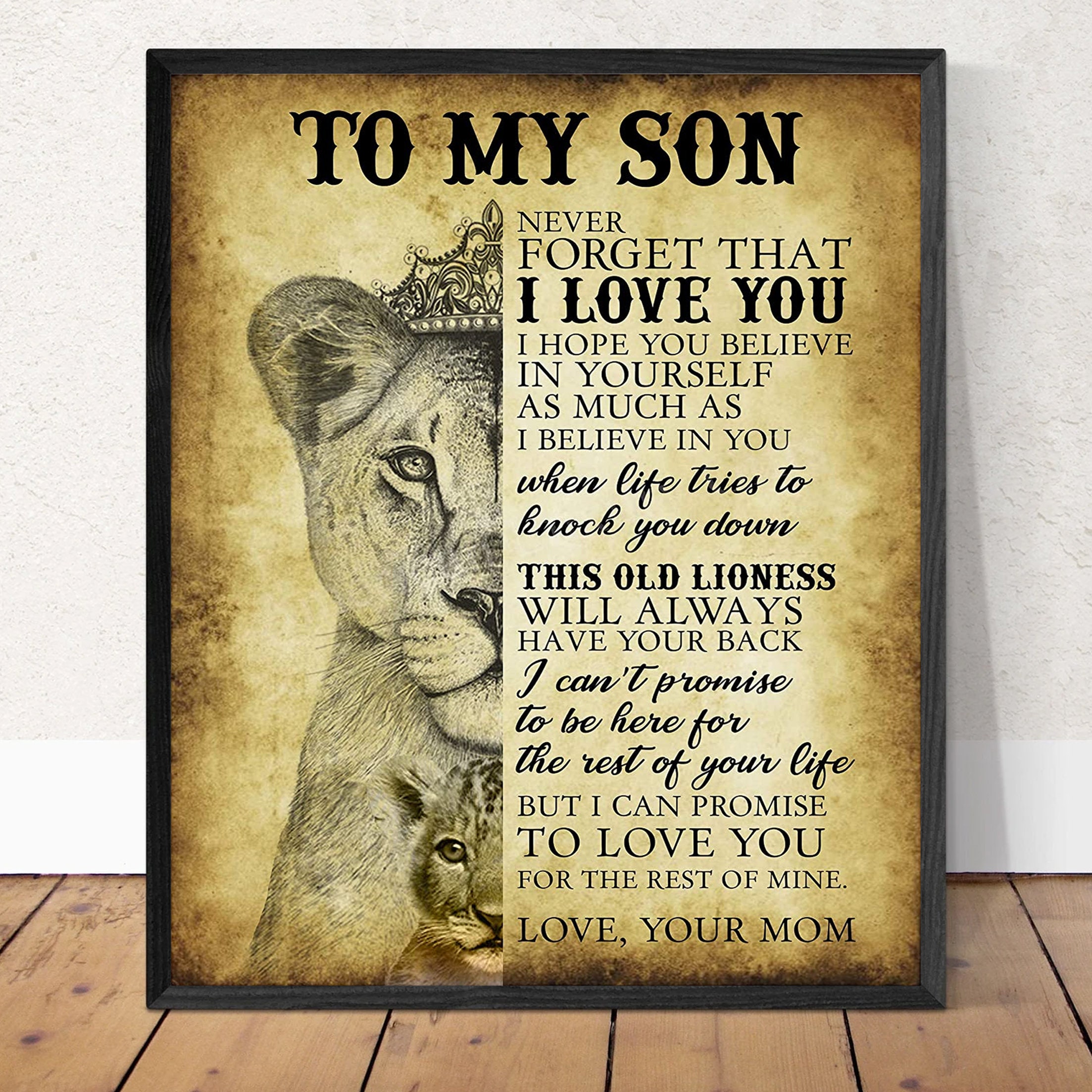 To My Son - Never Forget That I Love You Poster/canvas - Family Wall ...