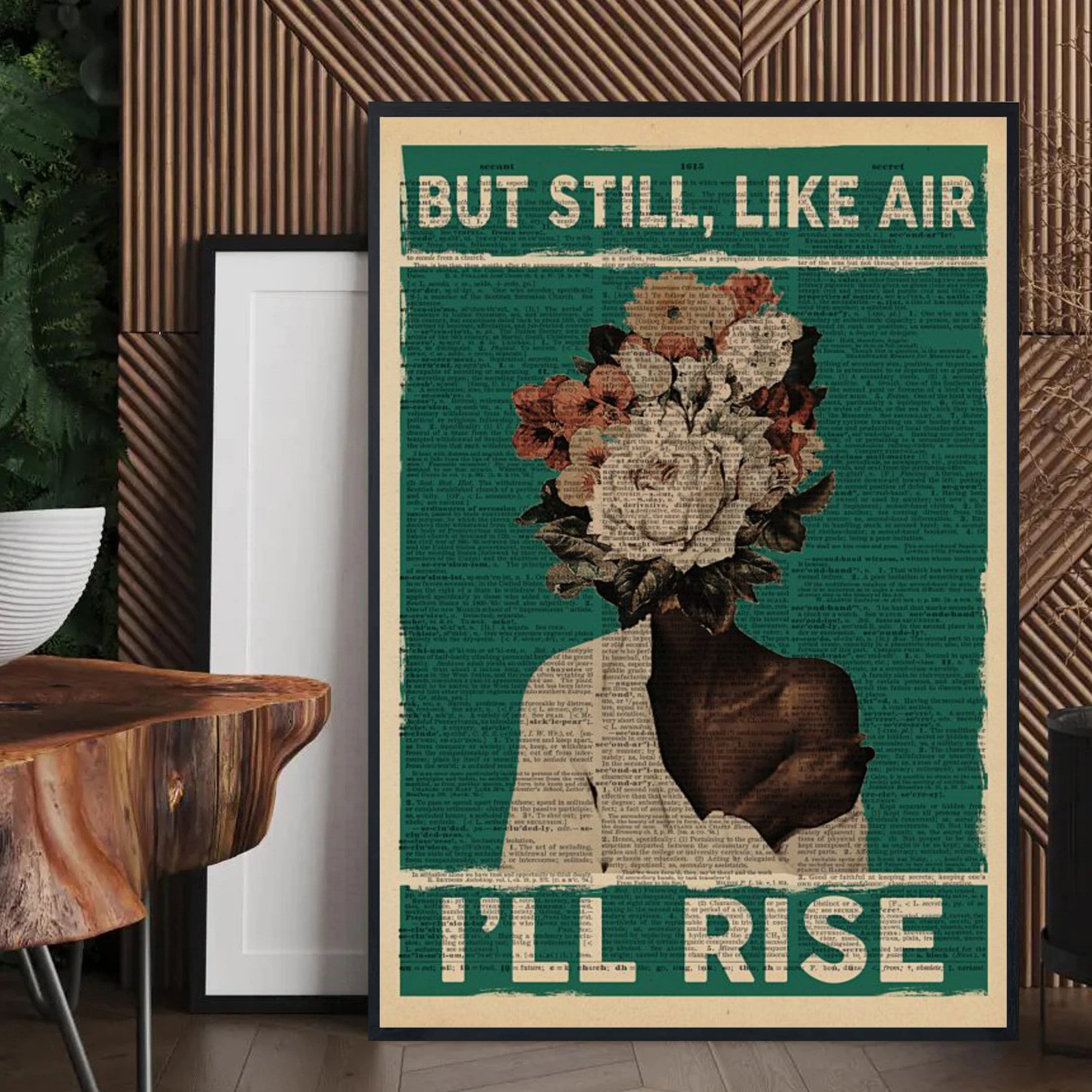 Still Like Air I'll Rise, Feminist Gift, Black Women in History Poster, Female Empowerment Poster, Black Leaders Poster, Wall Decor