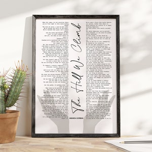 The Hill We Climb Amanda Gorman Quote Poster & Canvas, Feminist Wall Art, Inspirational Poetry Print, Women Empowerment Home Decor