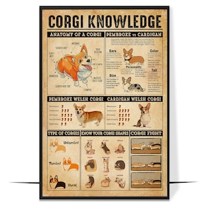 Chow Chow Knowledge  Funny Dog Poster, Vintage Chow Chow lover gift, Dog Lover Gifts, Dog Poster