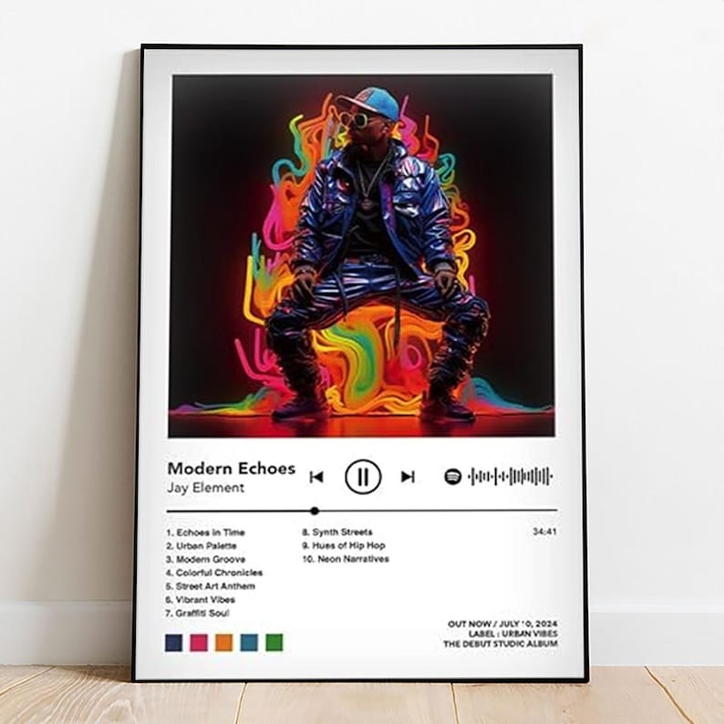 Custom Album Poster Personalized Music Print Choose Your Favorite Album Cover Canvas Wall Art Gift for Music Lovers Bedroom Decor Style 3