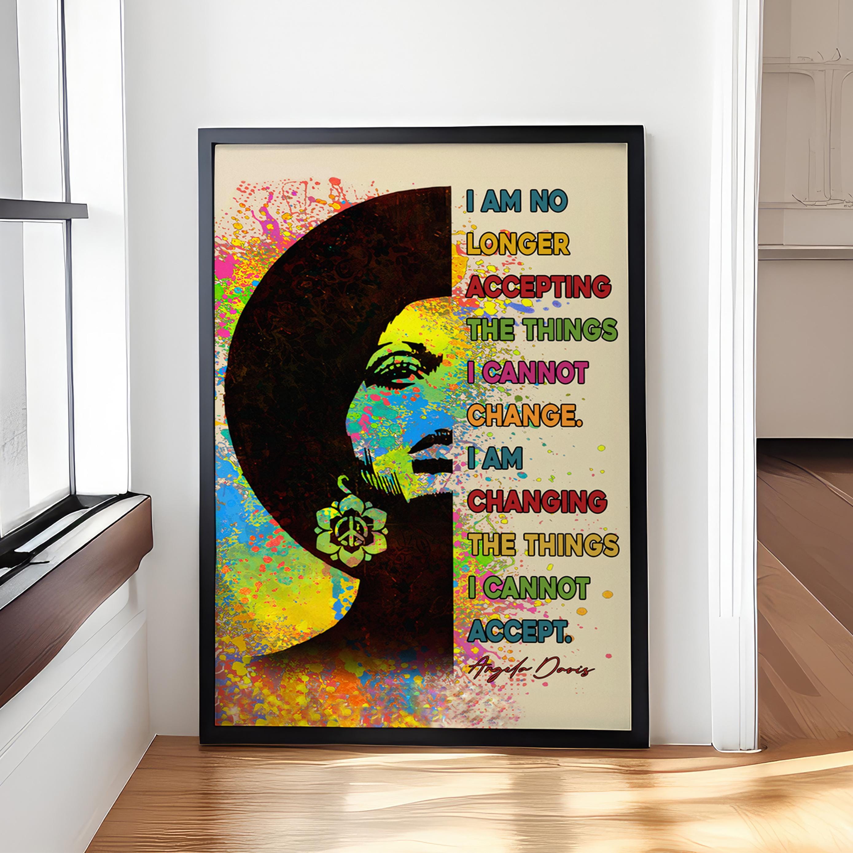 Vintage Angela Davis Poster - Etsy