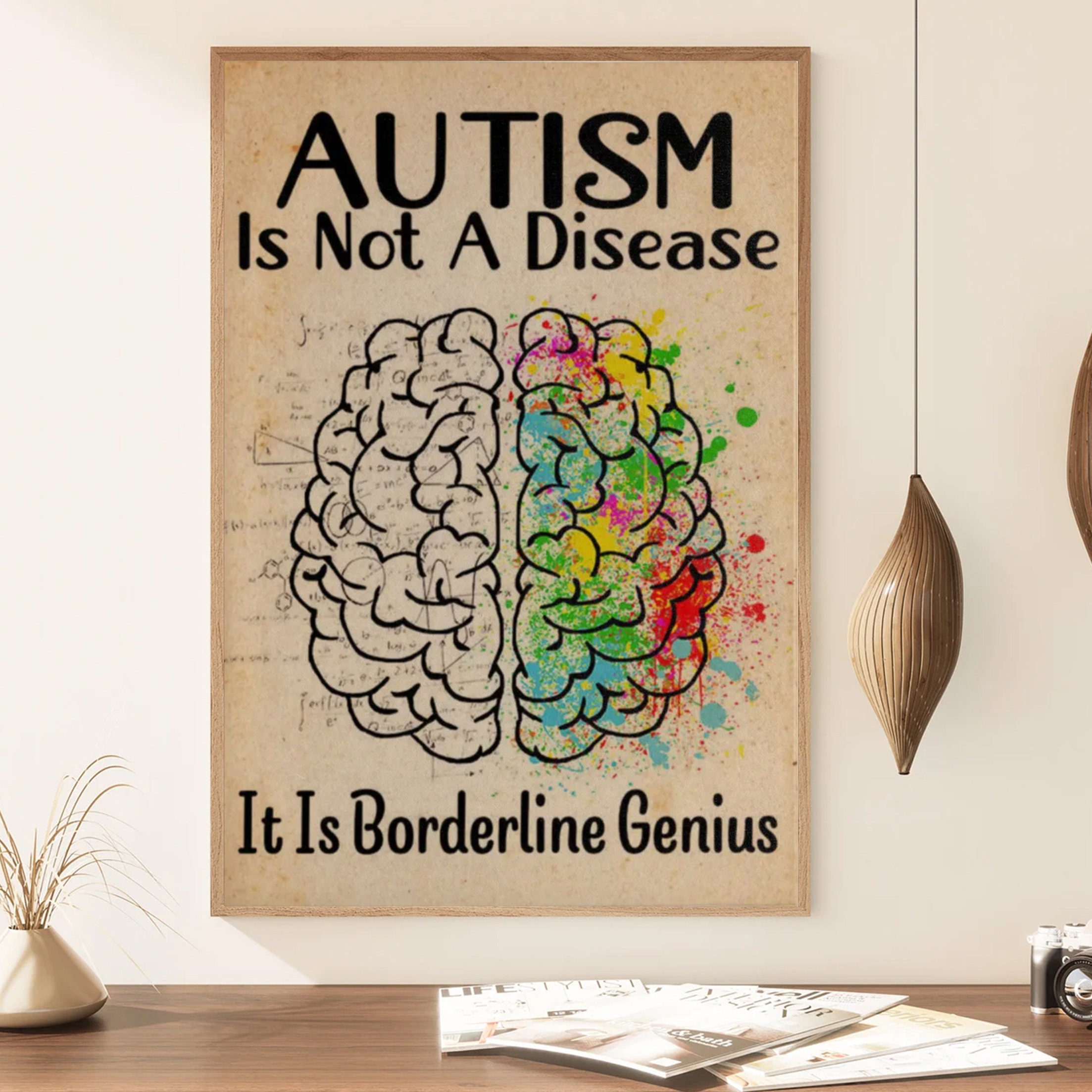 Autism is Not A Disease It is Borderline Genius Poster, Special Education  Poster, Autism Support -  Canada