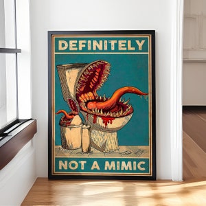 Poster "Decisamente non un imitatore" - Decorazione per il bagno, poster divertente per il water
