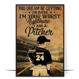 Baseball Pitcher Home Decor Poster, Gift For Sons, Boyfriends, Baseball Players, Baseball Print, Baseball Wall Ar