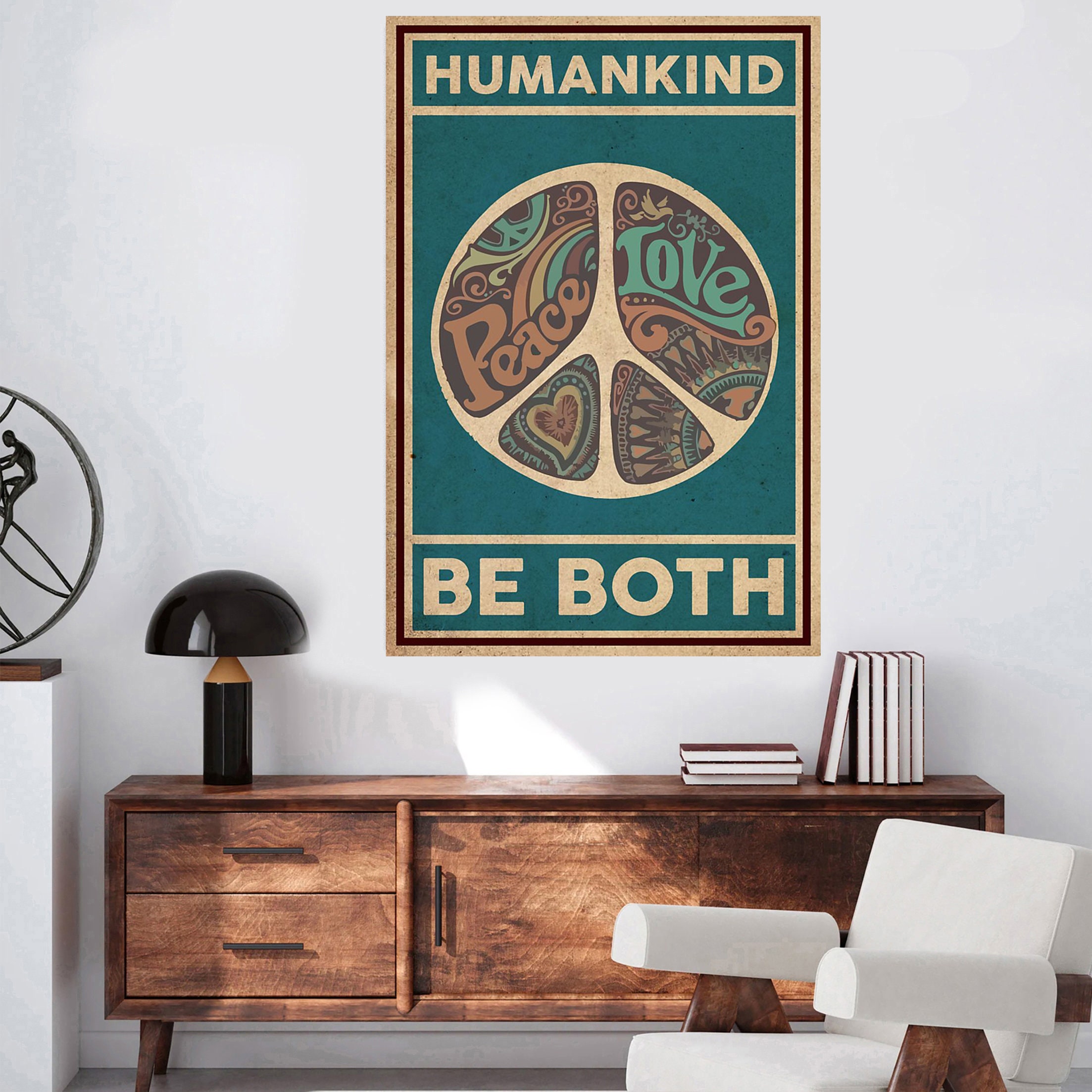 Humankind Be Both Poster for Kids Nursery Wall Decor, Inspirational ...