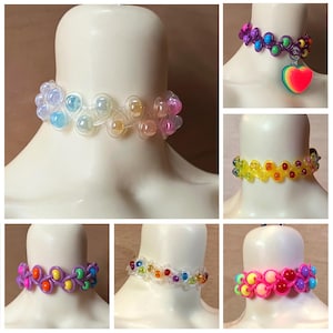Rainbow Series Chokers for Dolls, BJD, Handmade Necklace