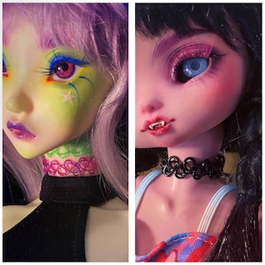 CUSTOM REQUEST Handmade Tattoo Choker Necklaces for Dolls, BJD