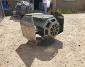 Heavy Duty Outdoor Tie Fighter Fire Pit With Grill