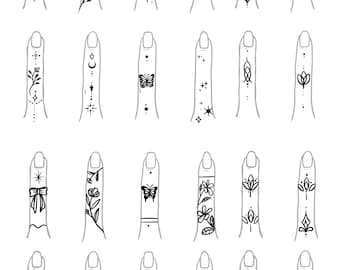 Finger tattoo  design