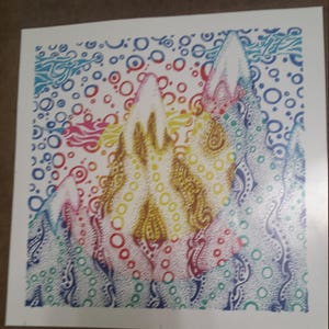Colorado C Zen Tangle Bubbles Print