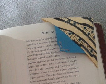 Unique Corner Bookmarks with Punch out Decoration