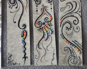 Rainbow Bookmark Original Art