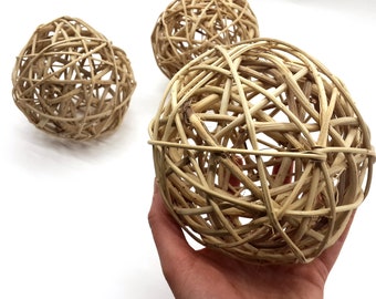 16 Brown Decorative Balls Farmhouse Style Bowl Filler Etsy
