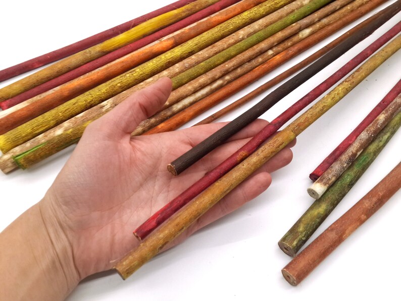 15pcs Wood Sticks for Vases Long Wood Sticks Long Sticks Etsy