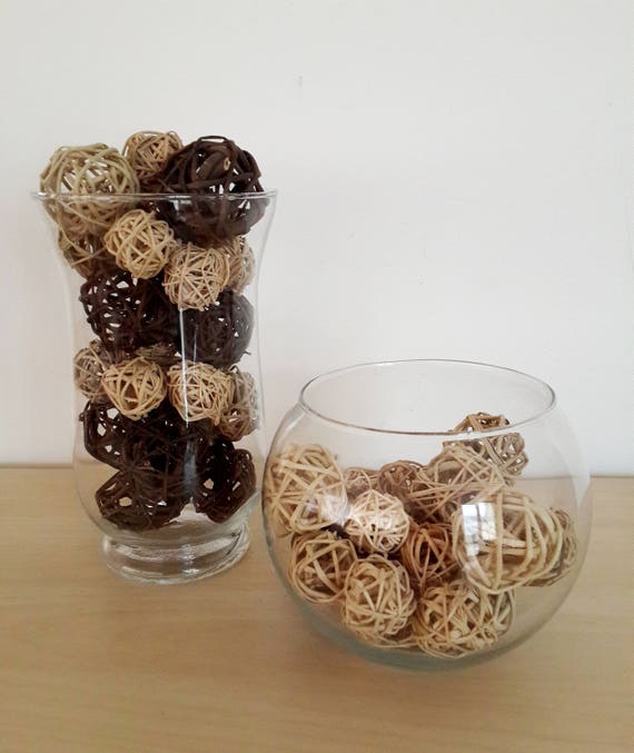 WHOLESALE Decorative Wicker Balls Rattan Balls in Bulk Deco Etsy