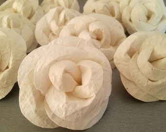 Paper Bridal Bouquet, Paper Bouquet, White Bridal Bouquet, Bridal Rose Bouquet, White Paper Roses, Paper Flowers White, Paper Flowers Stems