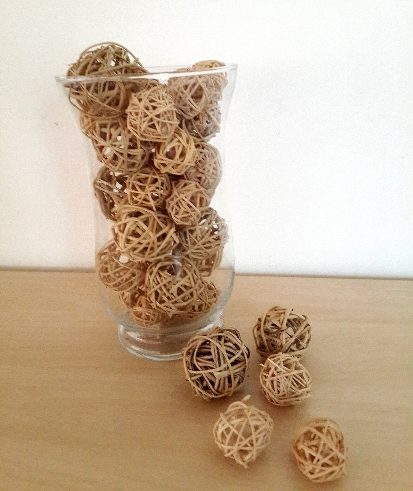 16 Decorative Wicker Balls Decorative Balls Rattan Balls Etsy