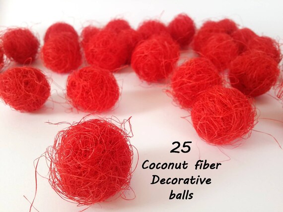 25 Red Decorative Balls Decorative Balls For Bowl Red Vase Etsy