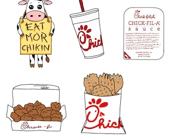 Chick Fil a Template | Etsy
