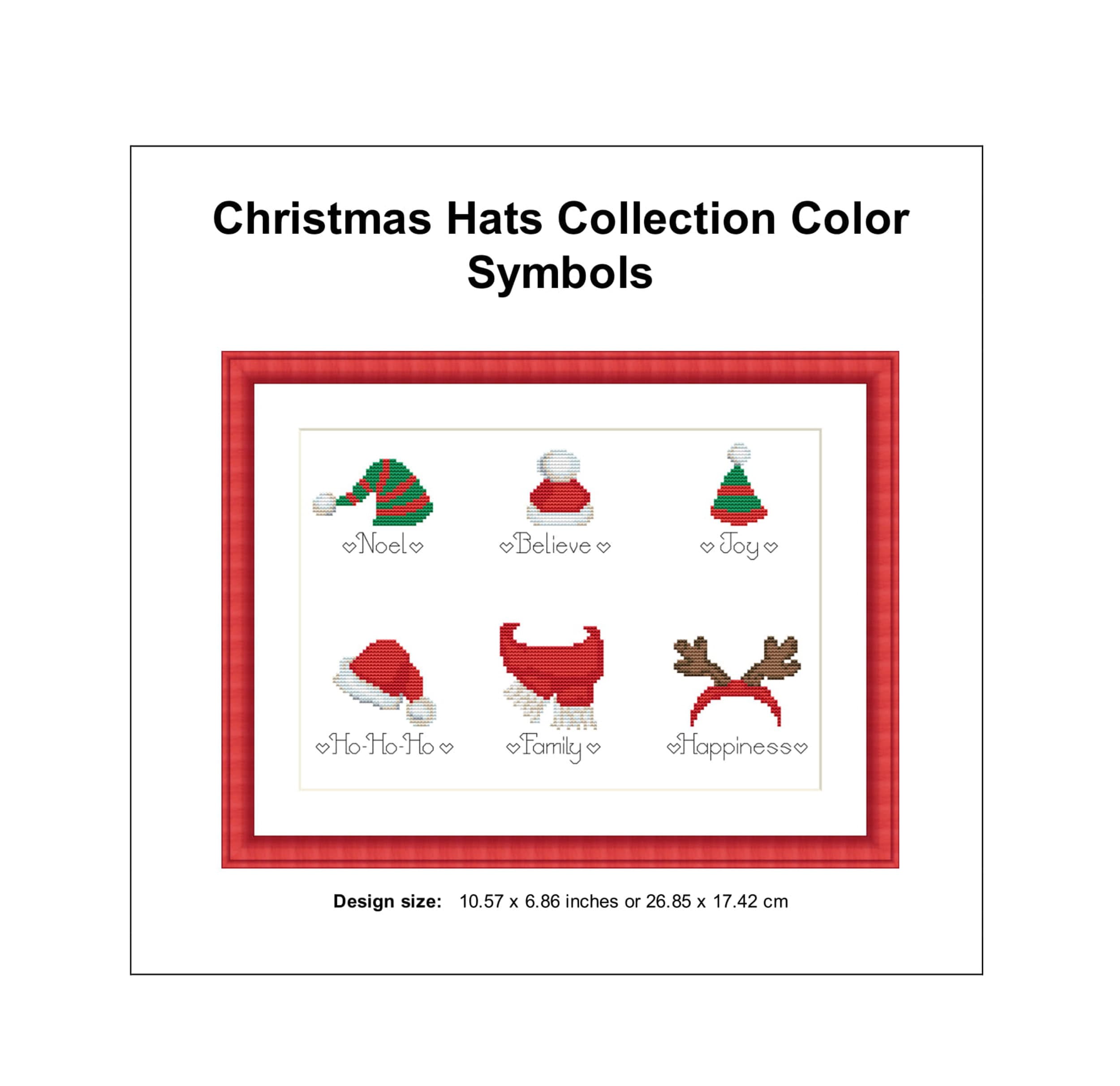 Christmas Ornament Cross Stitch Patterns Simple Christmas Card | Etsy