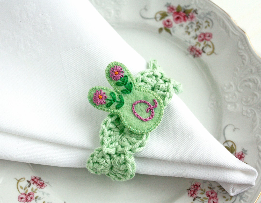 Personalized Easter Napkin Rings Bunny Napkin Rings Custom Etsy